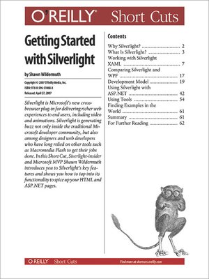 cover image of Getting Started with Silverlight